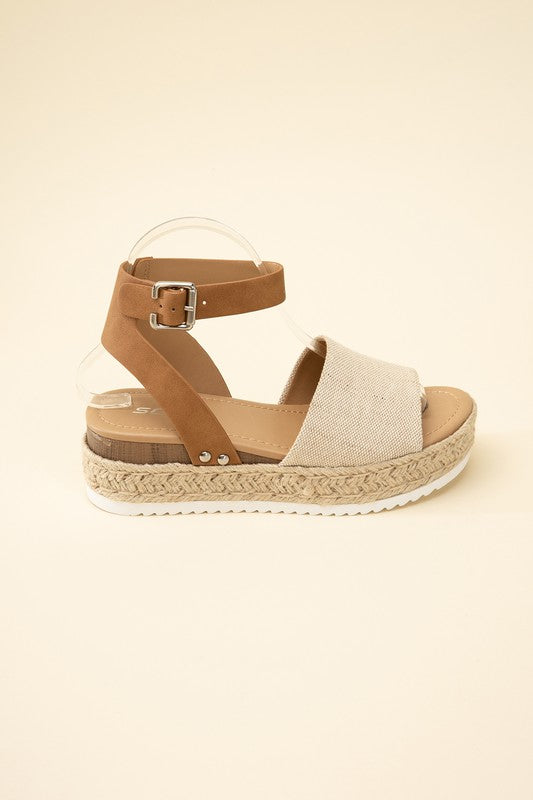 ESPADRILLE ANKLE STRAP SANDALS