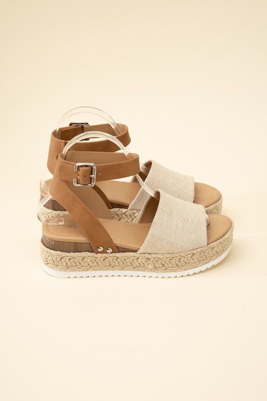 ESPADRILLE ANKLE STRAP SANDALS