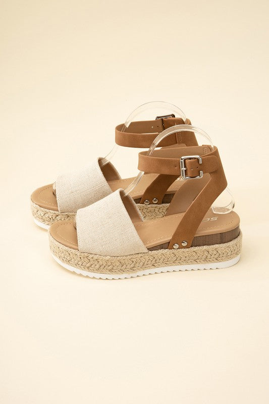ESPADRILLE ANKLE STRAP SANDALS