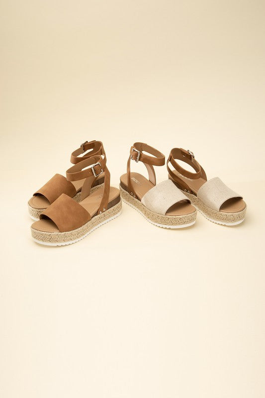 ESPADRILLE ANKLE STRAP SANDALS