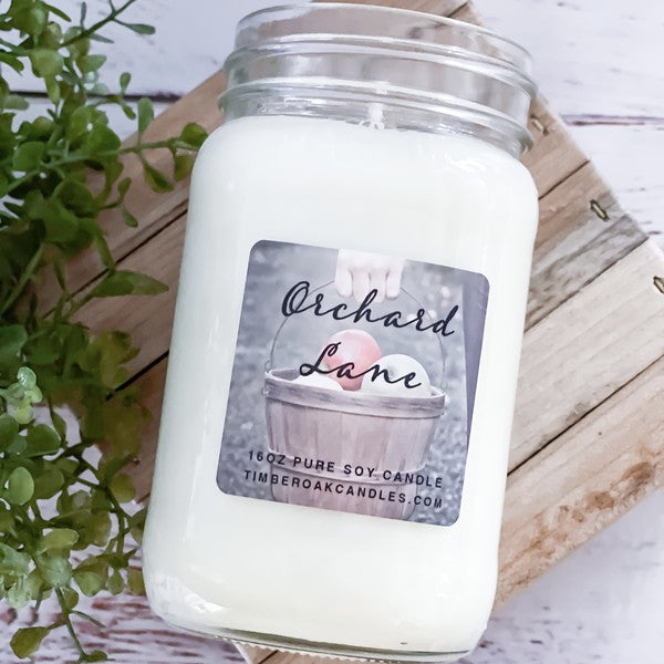 ORCHARD LANE 16oz Mason Pure Soy Candle