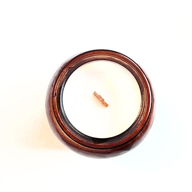 White Birch Amber Glass Candle by Addictive Apothecary